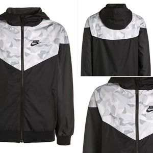 nike black camo jacket